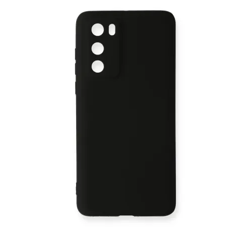 Huawei P40 Kılıf First Silikon - Siyah