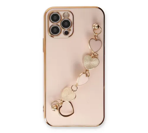 Apple iPhone 12 Pro Max Kılıf Esila Silikon - Pudra