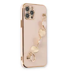 Apple iPhone 12 Pro Max Kılıf Esila Silikon - Pudra
