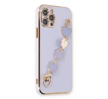 Apple iPhone 12 Pro Max Kılıf Esila Silikon - Lila