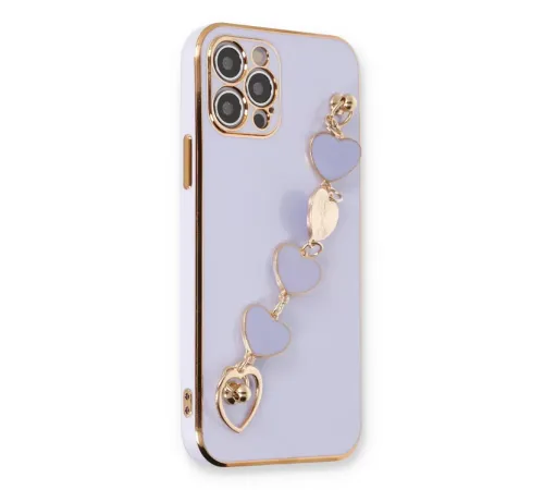 Apple iPhone 12 Pro Max Kılıf Esila Silikon - Lila