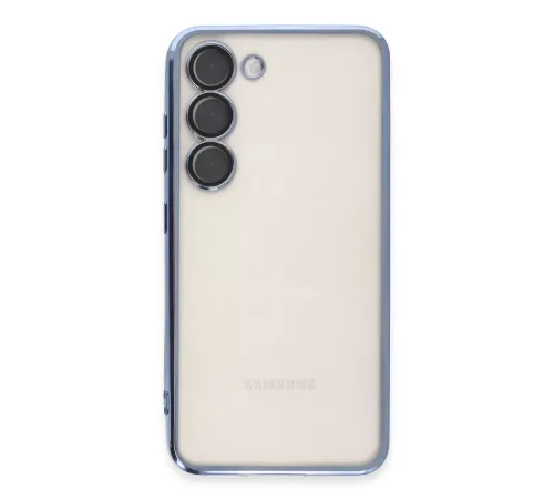Samsung Galaxy S23 Kılıf Lensli Silikon - Açık Mavi