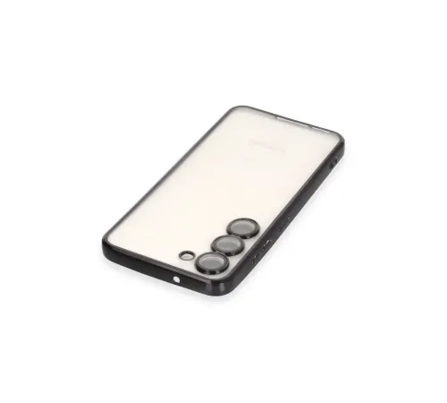 Samsung Galaxy S23 Plus Kılıf Lensli Silikon - Siyah
