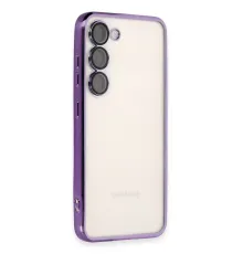 Samsung Galaxy S23 Plus Kılıf Lensli Silikon - Mor