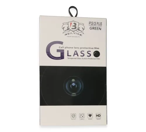 Apple iPhone 15 Bilvis Titan Kamera Lens - Yeşil