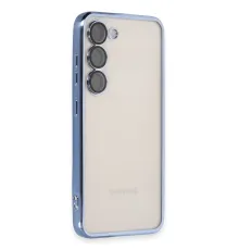 Samsung Galaxy S23 Plus Kılıf Lensli Silikon - Açık Mavi