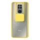 Xiaomi Redmi Note 9 Kılıf Palm Buzlu Kamera Sürgülü Silikon - Sarı