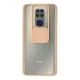 Xiaomi Redmi Note 9 Kılıf Palm Buzlu Kamera Sürgülü Silikon - Pembe