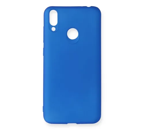 Huawei Honor 8C Kılıf First Silikon - Mavi