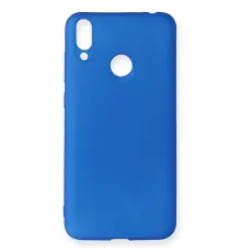 Huawei Honor 8C Kılıf First Silikon - Mavi