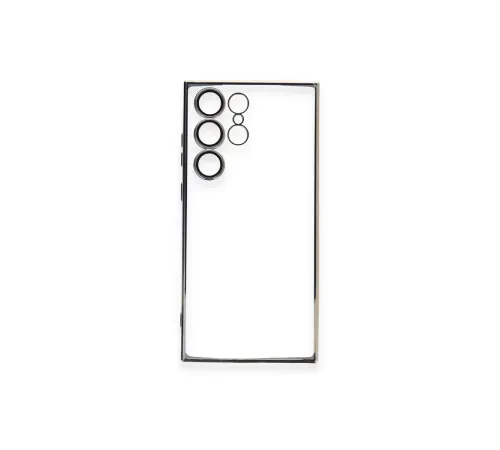 Samsung Galaxy S23 Ultra Kılıf Lensli Silikon - Gold