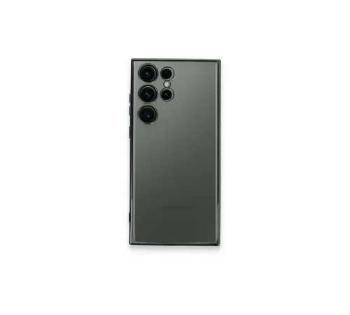 Samsung Galaxy S23 Ultra Kılıf Lensli Silikon - Yeşil