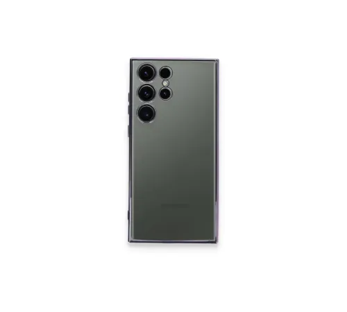 Samsung Galaxy S23 Ultra Kılıf Lensli Silikon - Mor