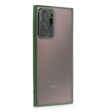 Samsung Galaxy Note 20 Ultra Kılıf Lensli Silikon - Yeşil