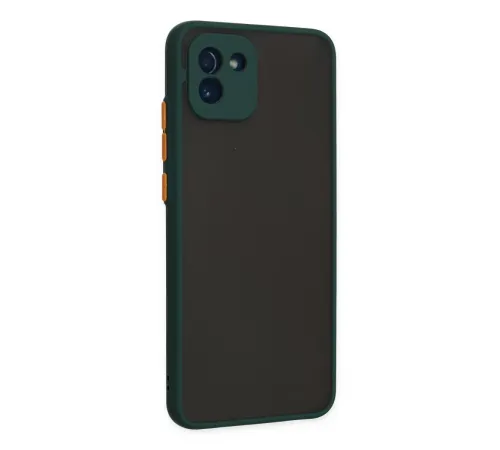 Samsung Galaxy A03 Kılıf Montreal Silikon Kapak - Yeşil