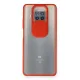 Xiaomi Mi 10T Lite Kılıf Palm Buzlu Kamera Sürgülü Silikon - Kırmızı