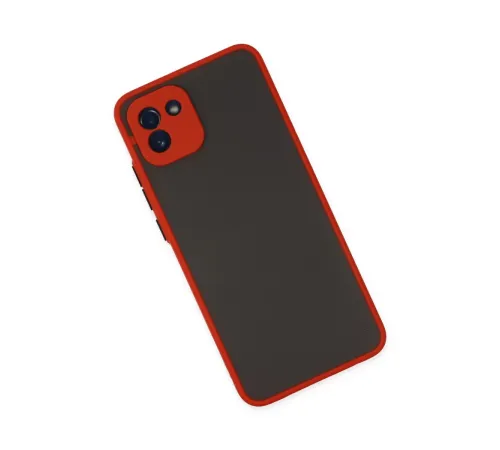 Samsung Galaxy A03 Kılıf Montreal Silikon Kapak - Kırmızı