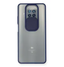 Xiaomi Mi 10T Lite Kılıf Palm Buzlu Kamera Sürgülü Silikon - Lacivert