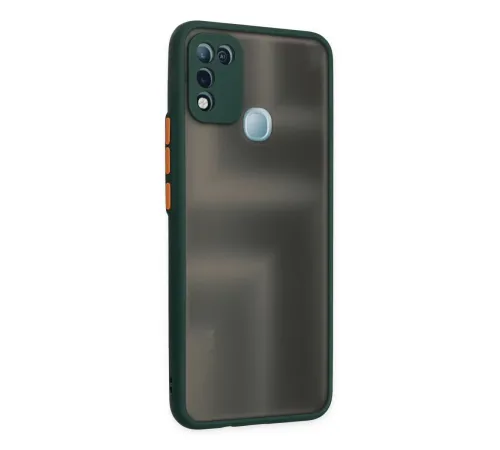 İnfinix Hot 10 Play Kılıf Montreal Silikon Kapak - Yeşil