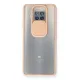 Xiaomi Mi 10T Lite Kılıf Palm Buzlu Kamera Sürgülü Silikon - Pembe