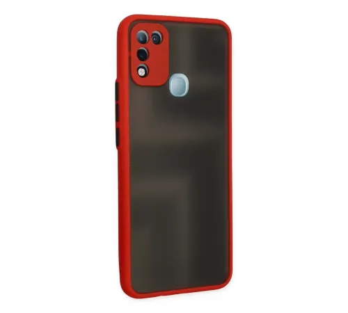 İnfinix Hot 10 Play Kılıf Montreal Silikon Kapak - Kırmızı
