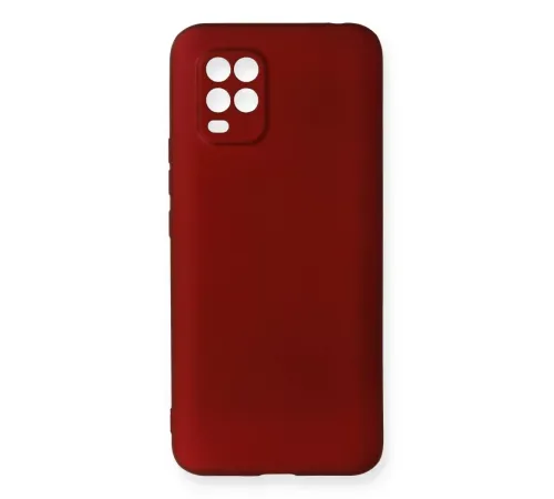 Xiaomi Mi 10 Lite Kılıf First Silikon - Bordo