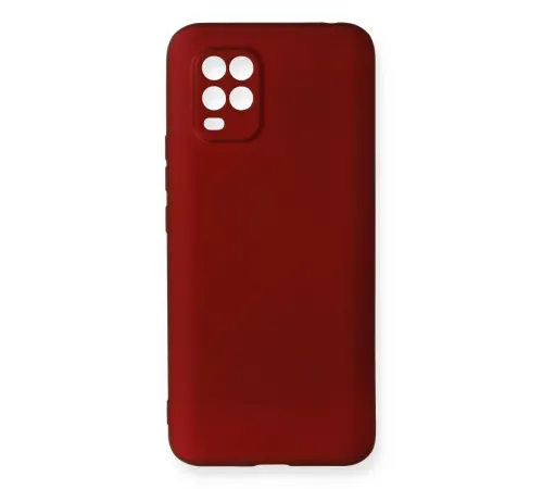 Xiaomi Mi 10 Lite Kılıf First Silikon - Bordo