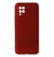 Xiaomi Mi 10 Lite Kılıf First Silikon - Bordo