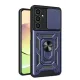 Samsung Galaxy A25 5G Kılıf Pars Lens Yüzüklü Silikon - Lacivert