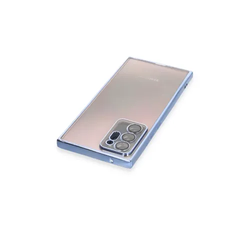 Samsung Galaxy Note 20 Ultra Kılıf Lensli Silikon - Açık Mavi