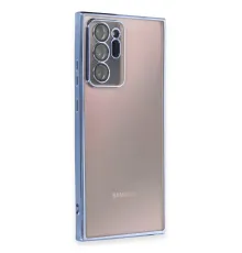 Samsung Galaxy Note 20 Ultra Kılıf Lensli Silikon - Açık Mavi