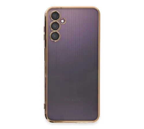 Samsung Galaxy A14 4G Kılıf Lensli Silikon - Gold