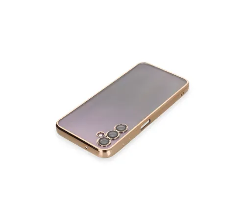 Samsung Galaxy A14 4G Kılıf Lensli Silikon - Gold
