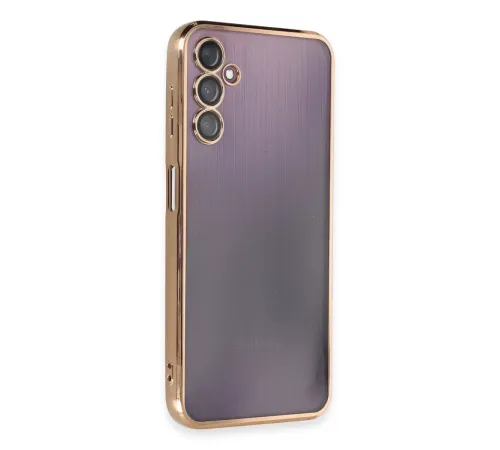Samsung Galaxy A14 4G Kılıf Lensli Silikon - Gold