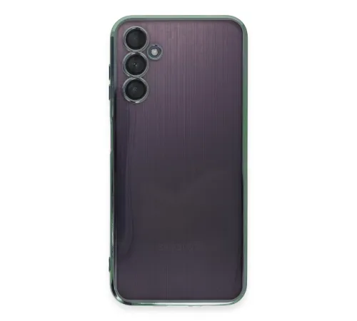 Samsung Galaxy A14 4G Kılıf Lensli Silikon - Yeşil
