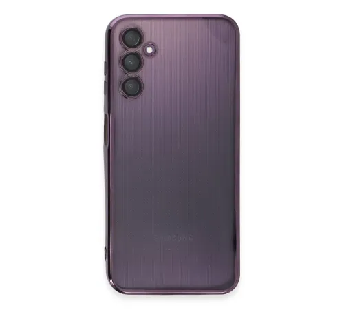 Samsung Galaxy A14 4G Kılıf Lensli Silikon - Mor