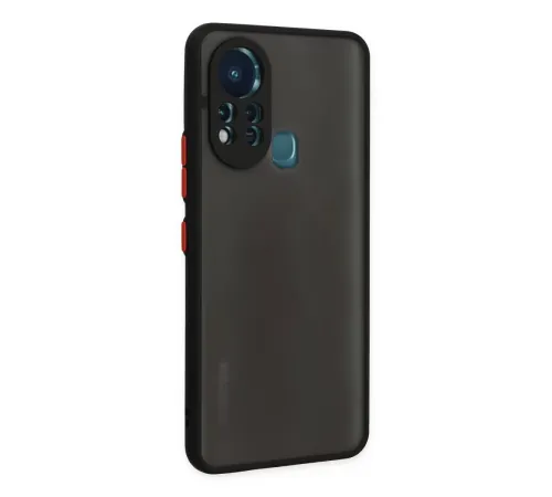 İnfinix Hot 11s Kılıf Montreal Silikon Kapak - Siyah