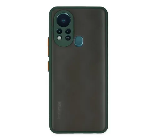 İnfinix Hot 11s Kılıf Montreal Silikon Kapak - Yeşil