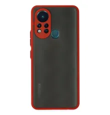 İnfinix Hot 11s Kılıf Montreal Silikon Kapak - Kırmızı