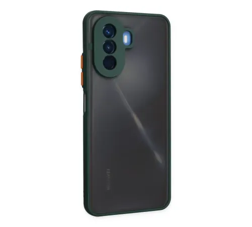 Huawei Nova Y70 Kılıf Montreal Silikon Kapak - Yeşil