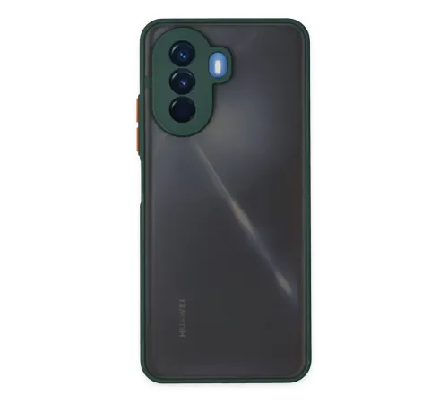 Huawei Nova Y70 Kılıf Montreal Silikon Kapak - Yeşil