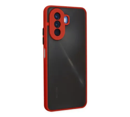Huawei Nova Y70 Kılıf Montreal Silikon Kapak - Kırmızı