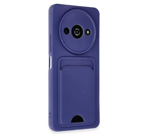 Xiaomi Redmi A3 4G Kılıf Kelvin Kartvizitli Silikon - Lacivert