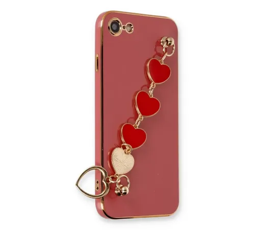 Apple iPhone 7 Kılıf Esila Silikon - Kırmızı
