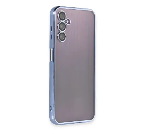 Samsung Galaxy A14 4G Kılıf Lensli Silikon - Açık Mavi
