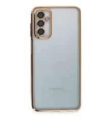 Samsung Galaxy M23 Kılıf Lensli Silikon - Gold