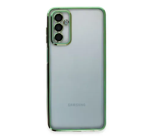 Samsung Galaxy M23 Kılıf Lensli Silikon - Yeşil