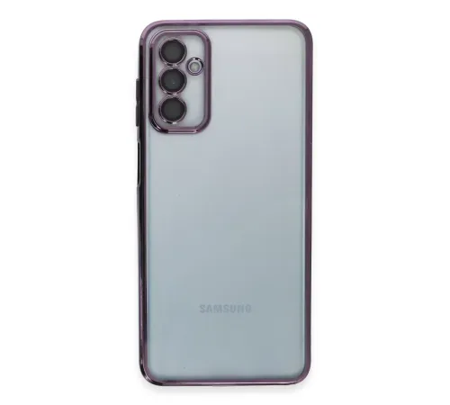 Samsung Galaxy M23 Kılıf Lensli Silikon - Mor