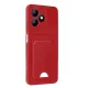 Realme Note 50 4G Kılıf Kelvin Kartvizitli Silikon - Kırmızı