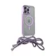 Apple iPhone 14 Pro Kılıf Divo Lazer Askılı Magsafe Kapak - Lila